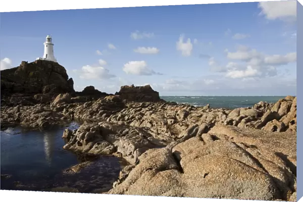 Lighthouse, La Corbiere, St. Brelade, Jersey, Channel Islands, United Kingdom, Europe