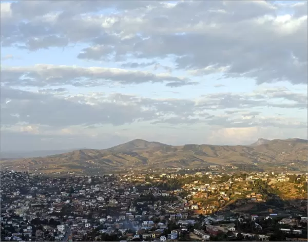 Overview from the upper town, Fianarantsoa, Madagascar, Africa