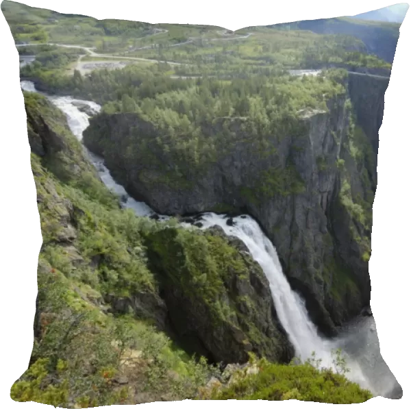 Voringfoss waterfall, near Eidfjord, Hordaland, Norway, Scandinavia, Europe