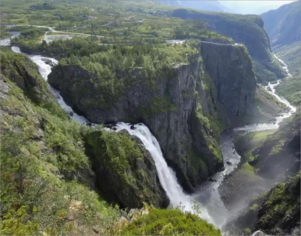 Voringfoss waterfall, near Eidfjord, Hordaland, Norway, Scandinavia, Europe