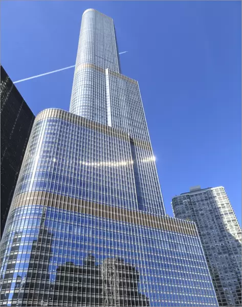 Trump Tower, Chicagos second tallest building, Chicago, Illinois, United States of America, North America