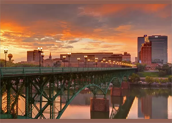 Gay Street Bridge and Tennessee River, Knoxville, Tennessee, United States of America, North America
