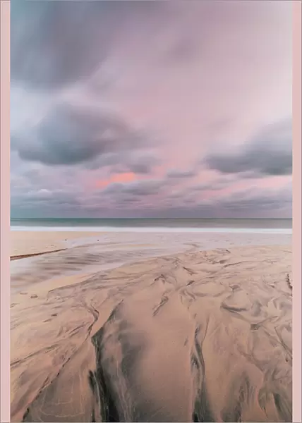 Carbis Bay beach at dawn, St. Ives, Cornwall, England, United Kingdom, Europe