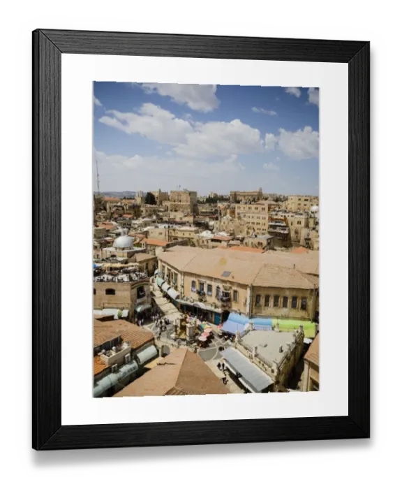 Framed Print : Jerusalem Old City Print Framed Print : Jerusalem Old City Print