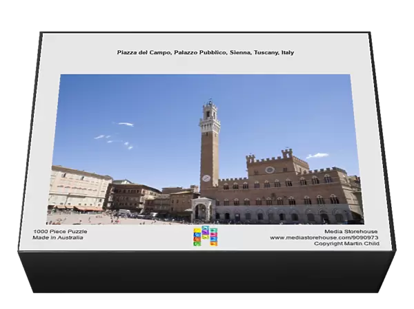 Piazza del Campo, Palazzo Pubblico, Sienna, Tuscany, Italy