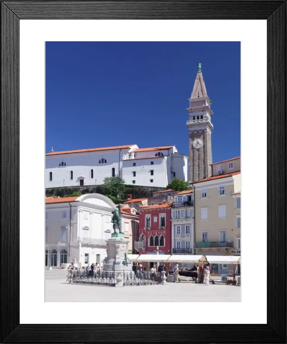 Framed Print : Piran Old Town Print, Slovenia Framed Print : Piran Old Town Print, Slovenia