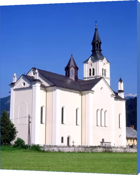 Bohinjska Bistrica church, Bohinj, Slovenia, Europe