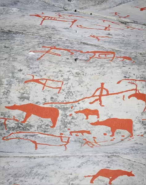 Alta Rock Art, UNESCO World Heritage Site, Alta, Finnmark, Norway, Scandinavia, Europe