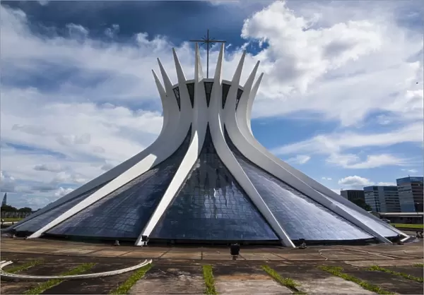 The Metropolitan Cathedral of Brasilia, UNESCO World Heritage Site, Brazil, South America