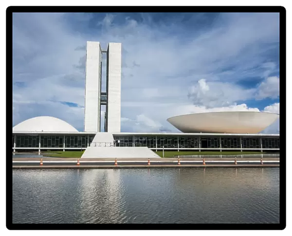The Brazilian Congress, Brasilia, UNESCO World Heritage Site, Brazil, South America