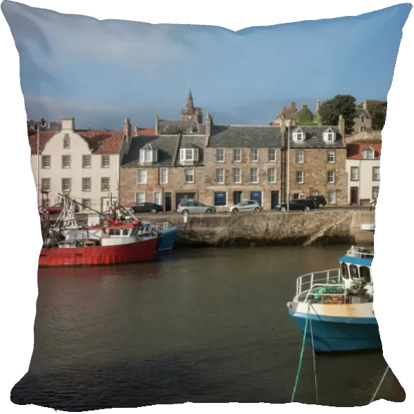 Fishing boats in the harbour at Pittenweem, east coast, Fife, Scotland, United Kingdom, Europe