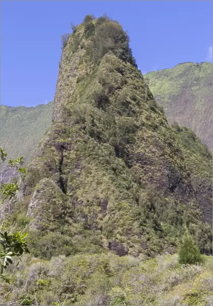 Iao Needle, also known as the Phallic stone of Kanaloa, Maui, Hawaii, United States of America, Pacific