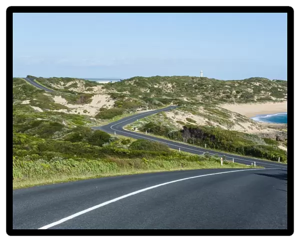 Curvy road in Beachport, South Australia, Australia, Pacific