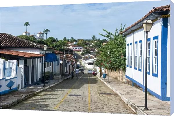 Colonial architecture in the rural village of Pirenopolis, Goais, Brazil, South America