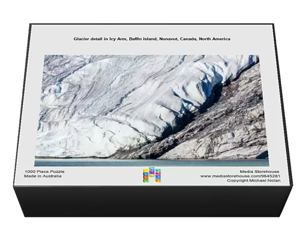 Glacier detail in Icy Arm, Baffin Island, Nunavut, Canada, North America