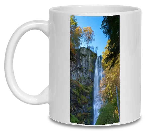 Pistyll Rhaeadr Waterfalls, Llanrhaeadr ym Mochnant, Berwyn Mountains, Powys, Wales, United Kingdom, Europe
