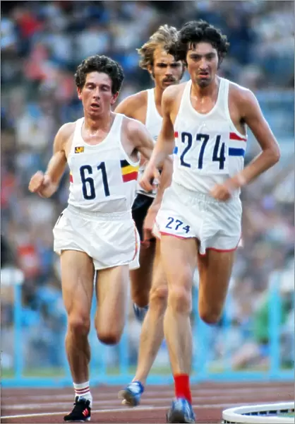Dave Bedford and Emiel Puttemans at the 1972 Munich Olympics