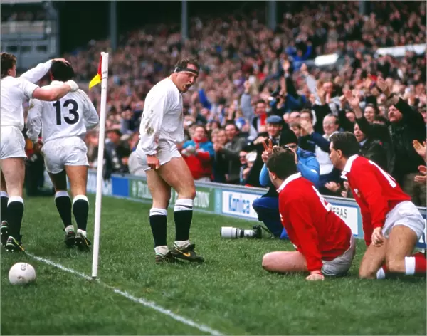 Brian Moore clashes with Wales - 1990 Five Nations