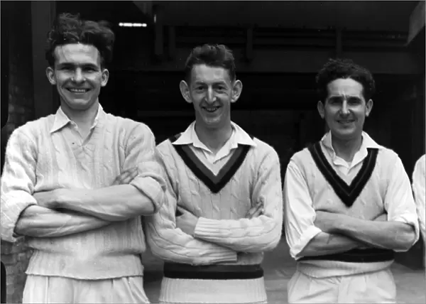Tommy Greenhough, G. Blight, Alan Wilson - Lancashire C. C. C