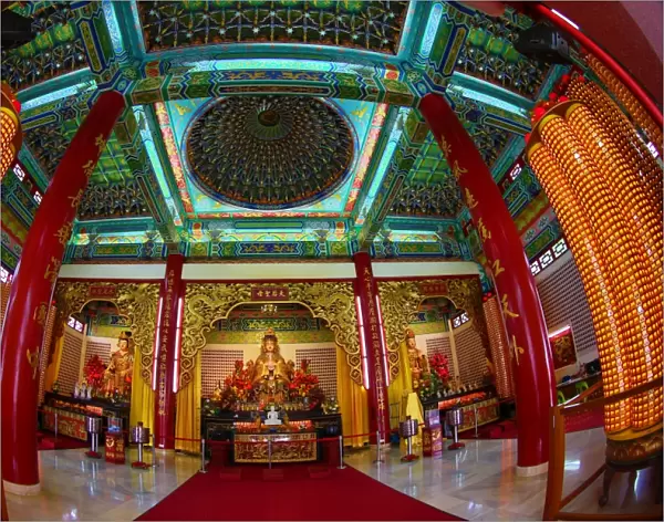 Altar of Mazu, Goddes of the Sea at the Thean Hou Chinese Temple, Kuala Lumpur, Malaysia