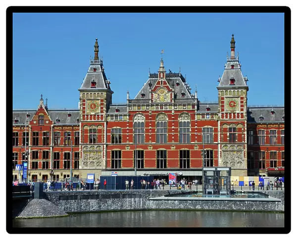 Amsterdam Central Station in Amsterdam, Holland