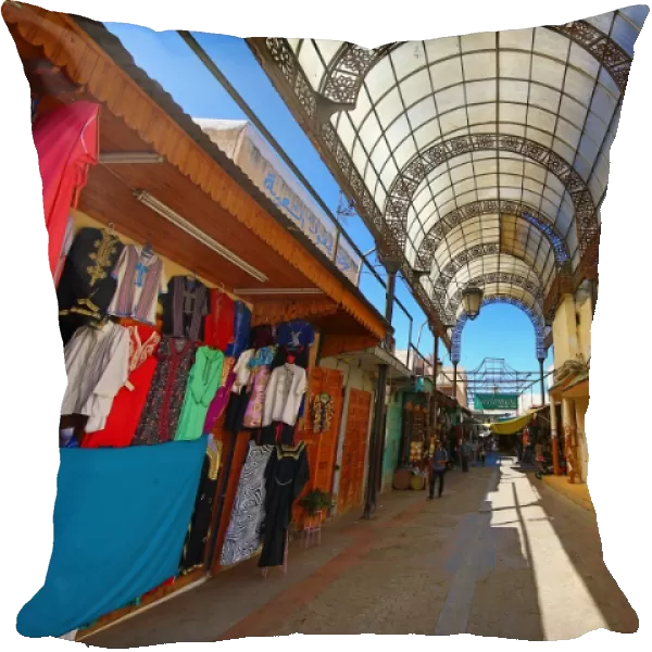 Souvenir shops in the streets of the Medina of Rabat, Morocco