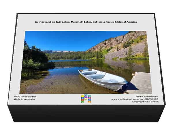 Rowing Boat on Twin Lakes, Mammoth Lakes, California, United States of America