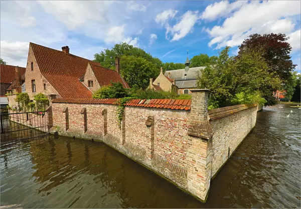 The Begijnhof and canal, Bruges, Belgium