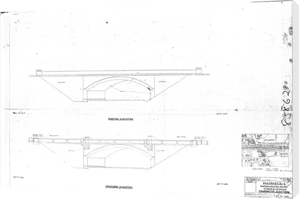 British Railways - Beaconsfield Proposed Additional Footpath to Bridge at 11m 49 3  /  4 ch [N. D]