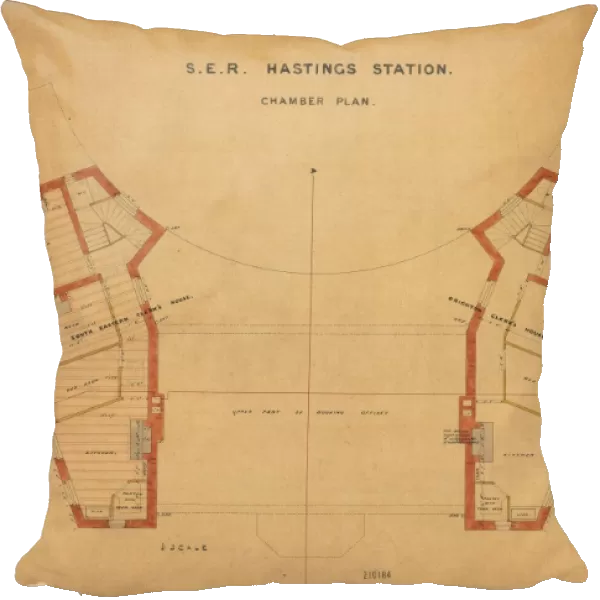 S. E. R Hastings Station - Chamber Plan [1850]