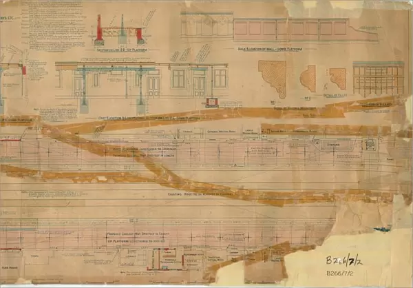 G. E. R Bury St Edmunds Station - Proposed Extension of Platforms, New Ways etc [c1892]