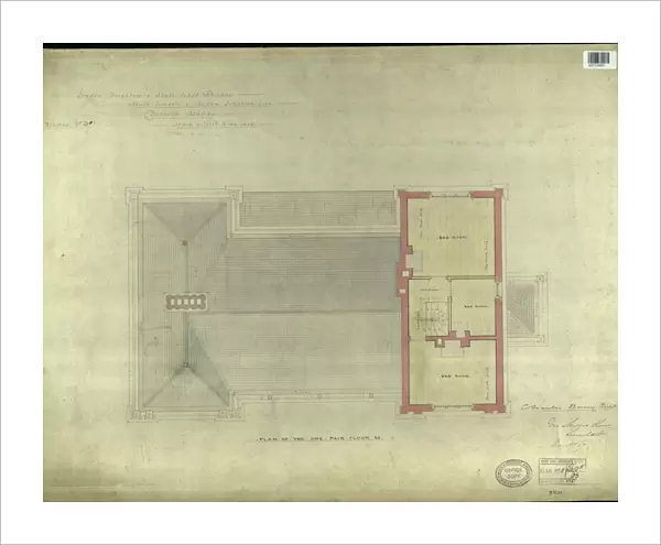 Lbscr North Dulwich Plan of the One Pair Floor Etc [1867]
