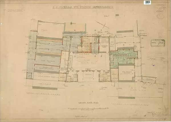 S. R Peckham Rye Station Improvements. Ground Floor Plan [1935]