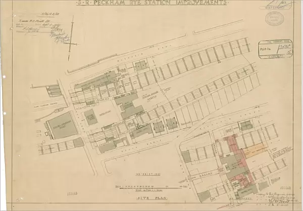S. R Peckham Rye Station Improvements. Site Plan [1935]