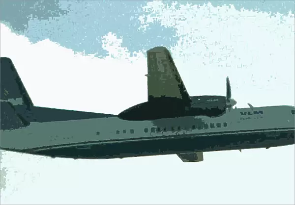 A cut out VLM F50 climbing out of manchester; concept image