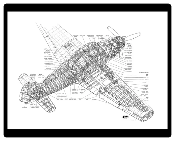 Avro 701 Athena Cutaway Drawing