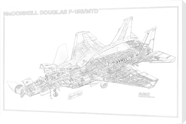 McDonnell Douglas F-15 SMTD Cutaway Drawing