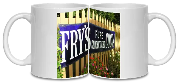 Frys sign at Crowcombe Heathfield station, Somerset