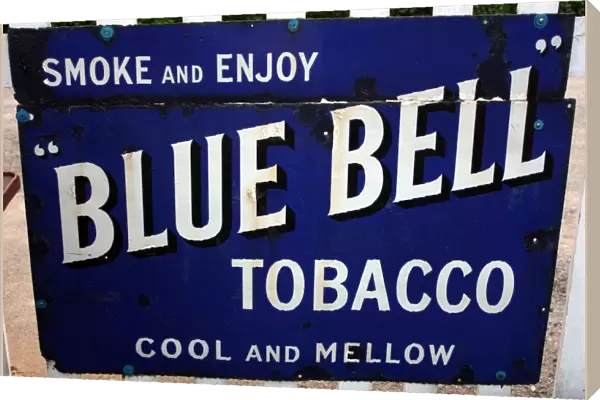 Blue Bell Tobacco vintage advertising poster