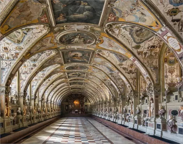 The Renaissance style Antiquarium Hall, Residenz former royal palace, Munich, Bavaria