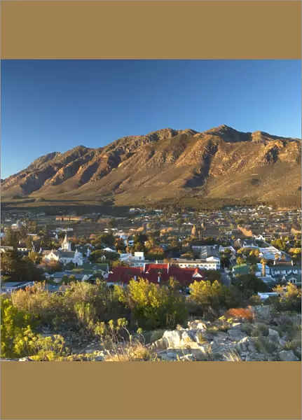 View of Montagu at sunrise, Western Cape, South Africa