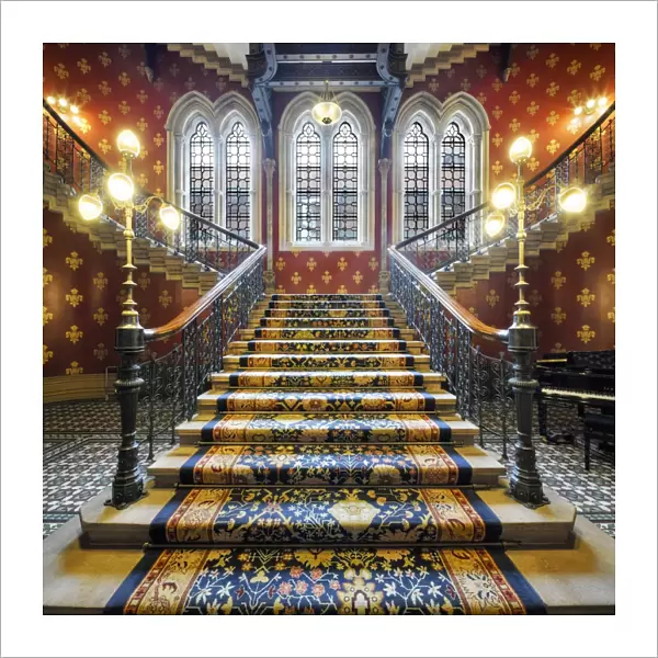 Europe, United Kingdom, England, Middlesex, London, St Pancras Hotel, Grand Staircase