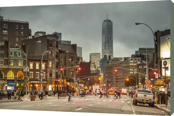 One World Trade Center from 7th Avenue, Greenwich Village, Manhattan, New York City