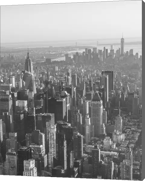 Midtown Manhattan and Lower Manhattan behind, New York City, New York, USA