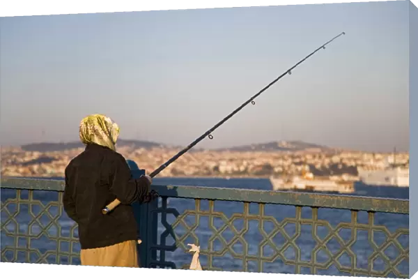 Fishing on the Galata Bridge, Istanbul