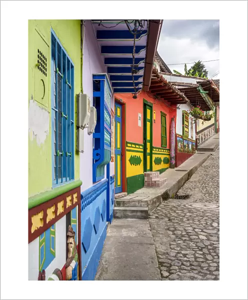 Colourful Street of Guatape, Antioquia Department, Colombia