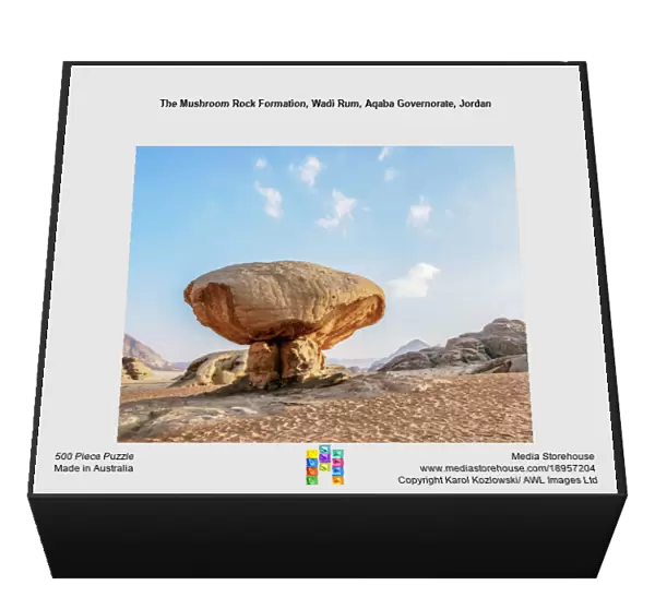 The Mushroom Rock Formation, Wadi Rum, Aqaba Governorate, Jordan