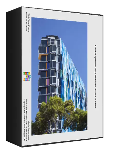 Colourful apartment block, Melbourne, Victoria, Australia