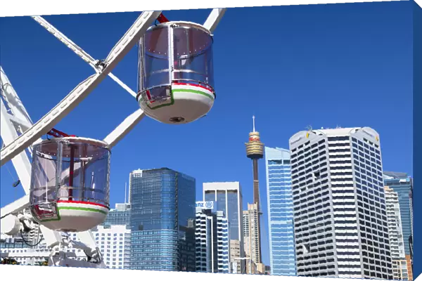 Ferris wheel in Darling Harbour, Sydney, New South Wales, Australia