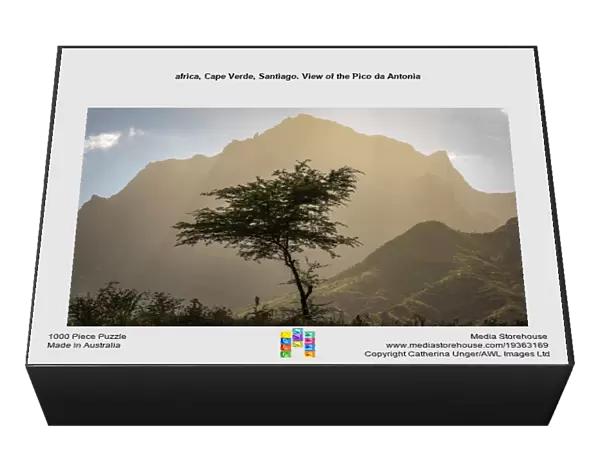 africa, Cape Verde, Santiago. View of the Pico da Antonia
